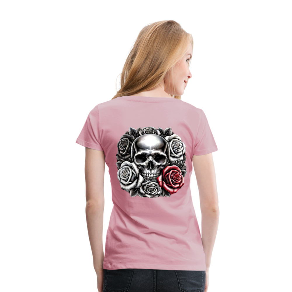 Women T-Shirt Skull Roses - Hellrosa