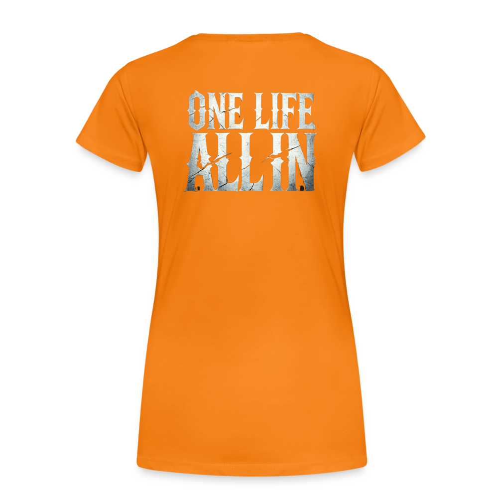 Women T-Shirt One Life All In - Orange