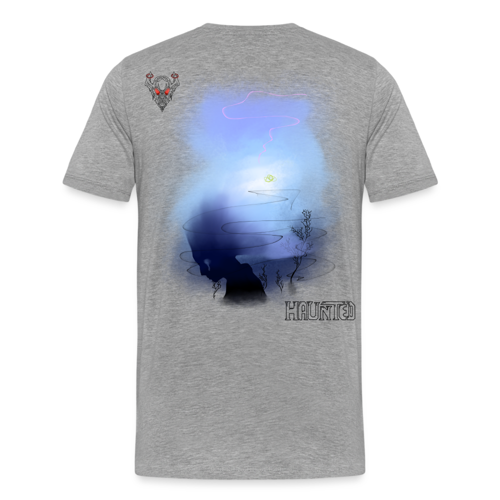 Man T-Shirt Fading - Grau meliert