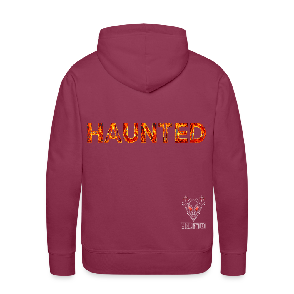 Men Hoodie Blazing Ember Fury - Bordeaux