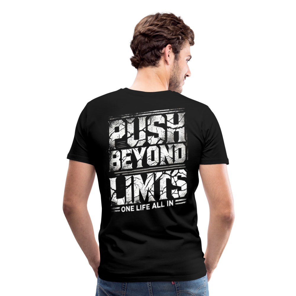 Men T-Shirt Push Beyond Limits - Schwarz