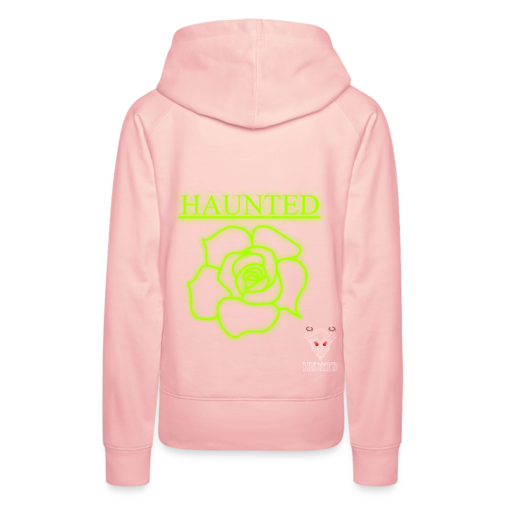 Women Hoodie Poison Neon Rose - Kristallrosa
