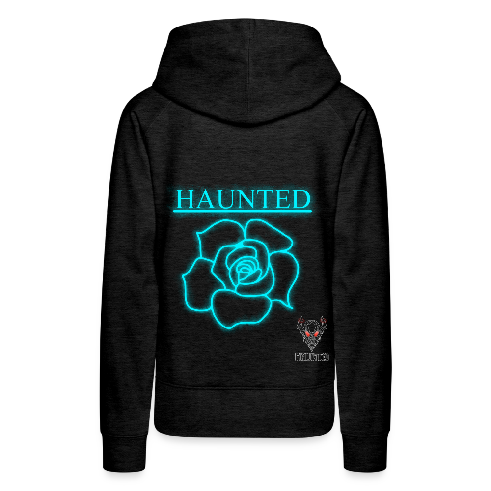 Women Hoodie Original Neon Rose - Anthrazit