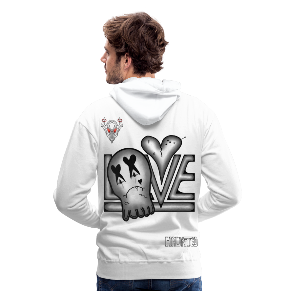 Man Hoodie LOVE - Weiß