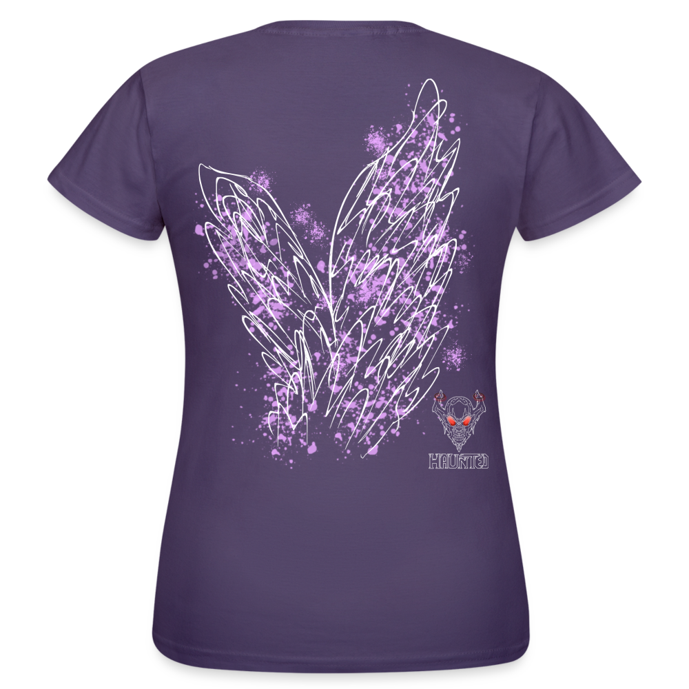 Women T-Shirt Light Purple Wings - Dunkellila