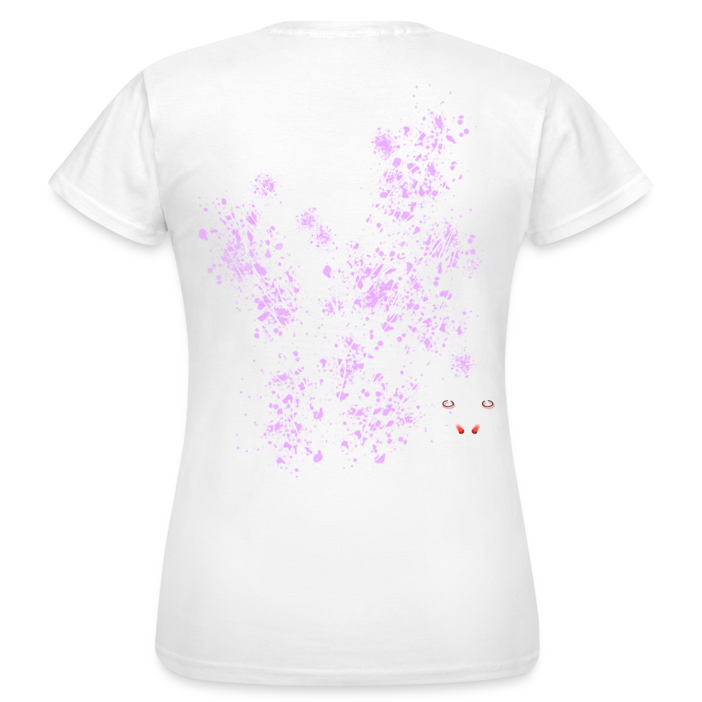 Women T-Shirt Light Purple Wings - Weiß