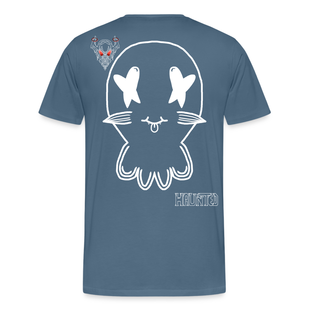 Man T-Shirt Ghost No Doodle Light - Blaugrau