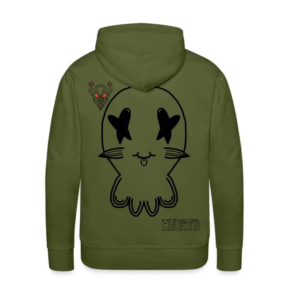 Man Hoodie Ghost No Doodle Dark - Olivgrün