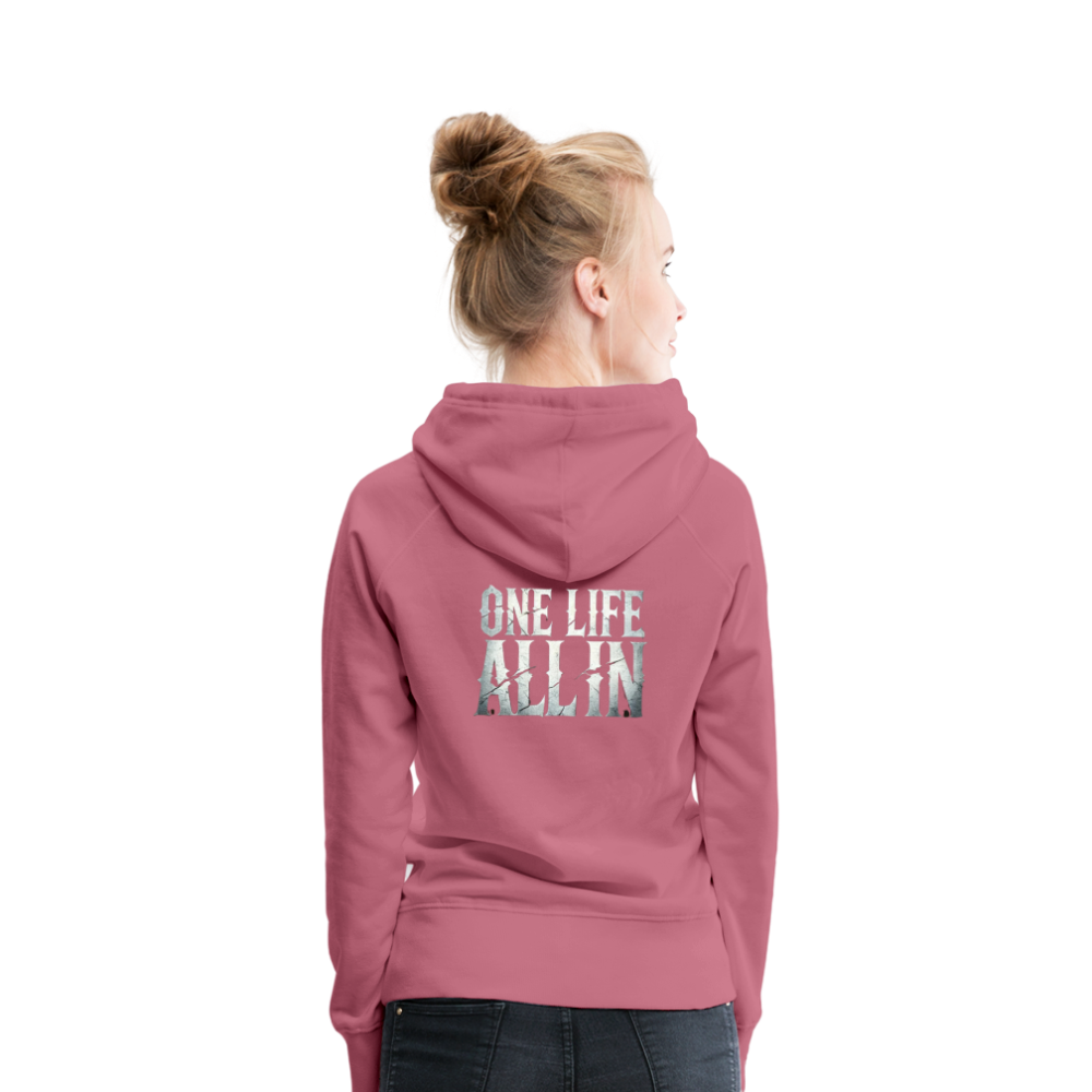 Women Hoodie One Life All In - Malve