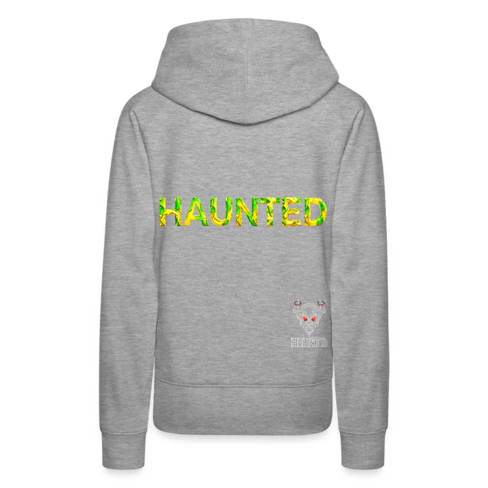 Women Hoodie Citrus Jungle Splash - Grau meliert
