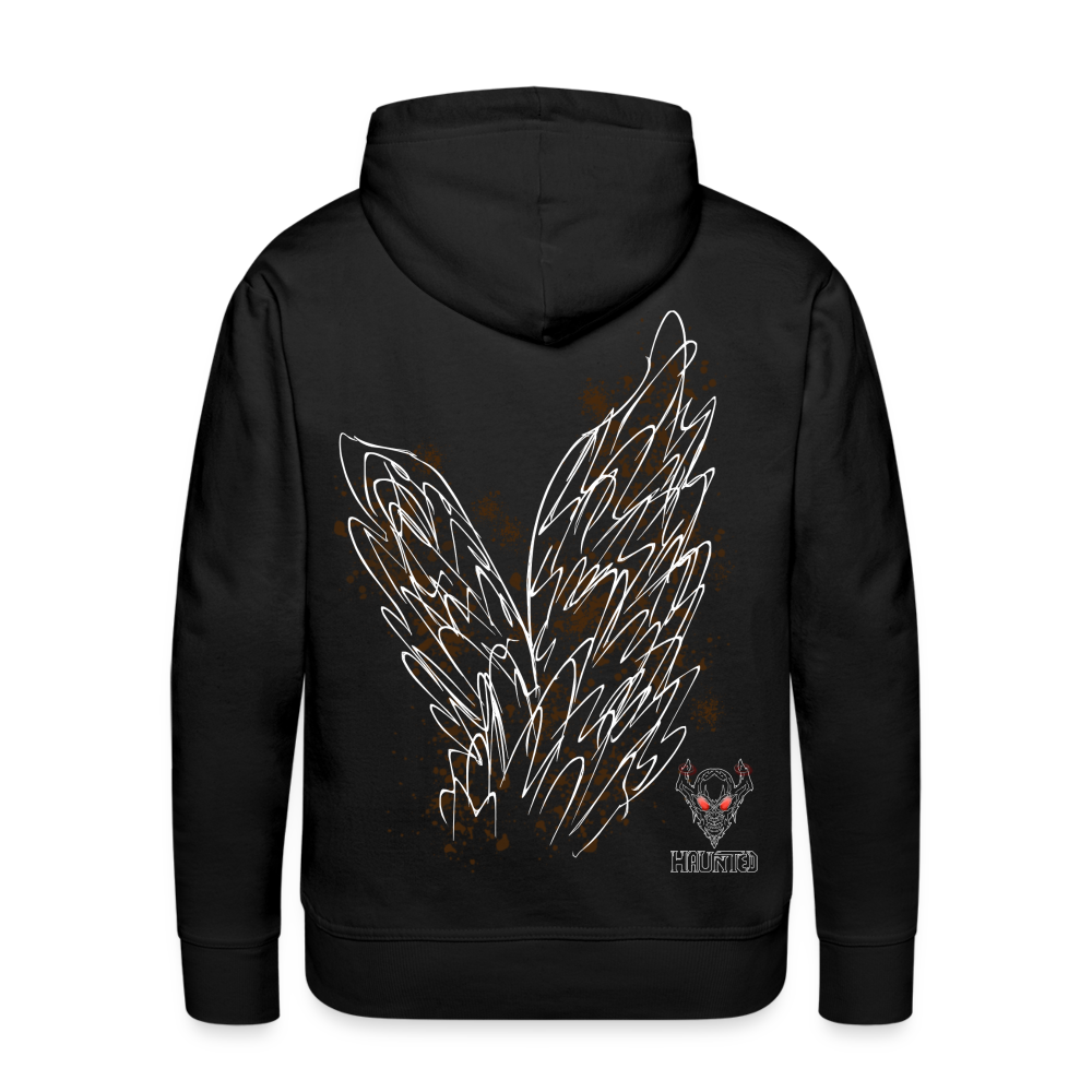 Men Hoodie Brown Wings - Schwarz