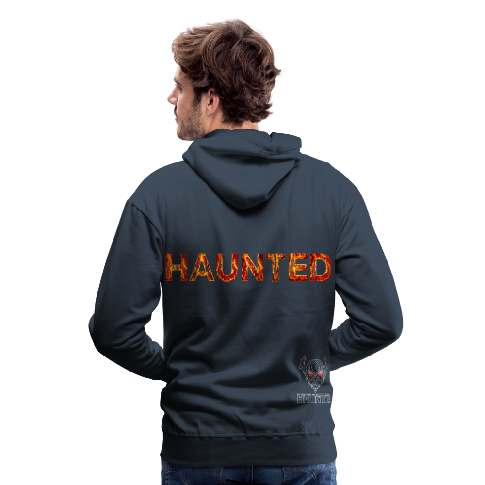 Men Hoodie Blazing Ember Fury - Navy