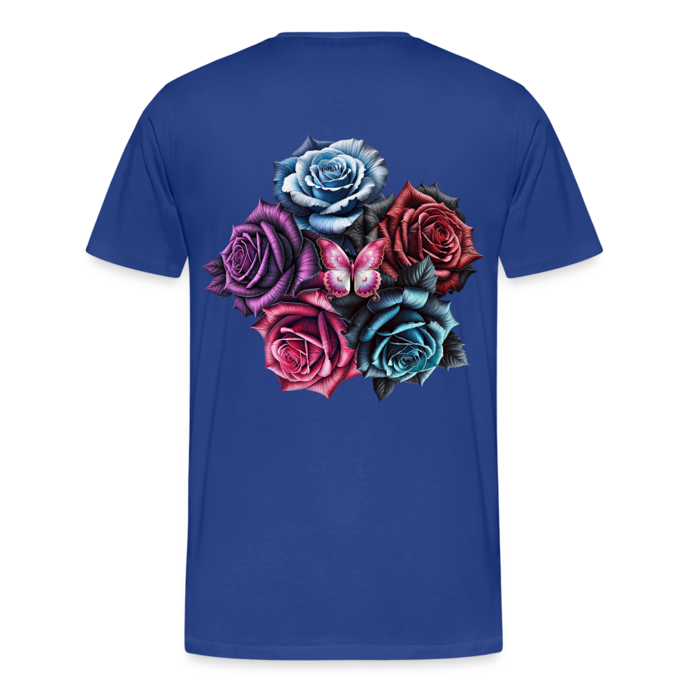 Men T-Shirt Rose Circle - Königsblau