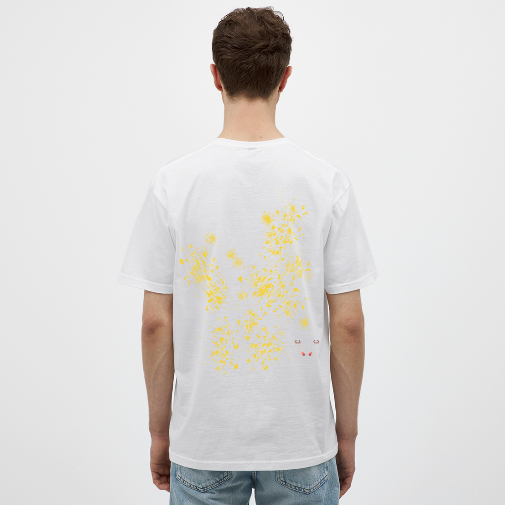 Men T-Shirt Yellow Wings - Weiß