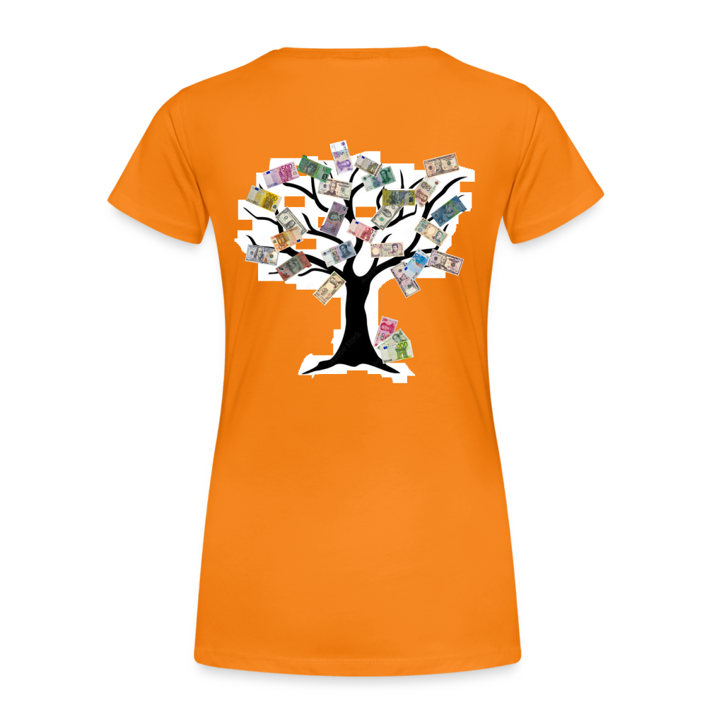 Women T-Shirt Money Tree - Orange