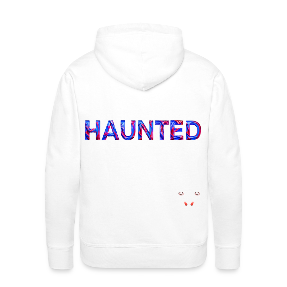 Men Hoodie Cosmic Flame Surge - Weiß