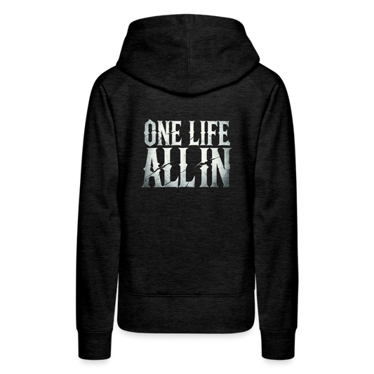 Women Hoodie One Life All In - Anthrazit