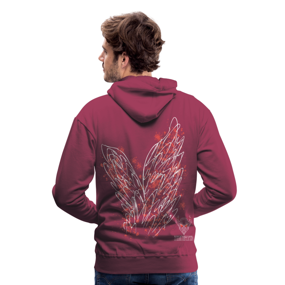 Men Hoodie Light Red Wings - Bordeaux