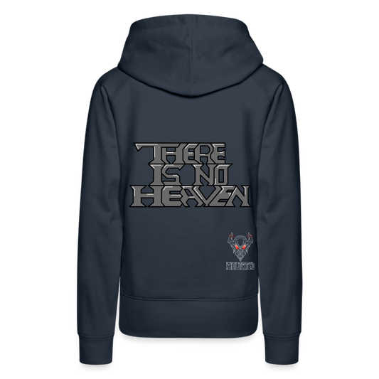 Woman Hoodie There Is No Heaven Text - Navy