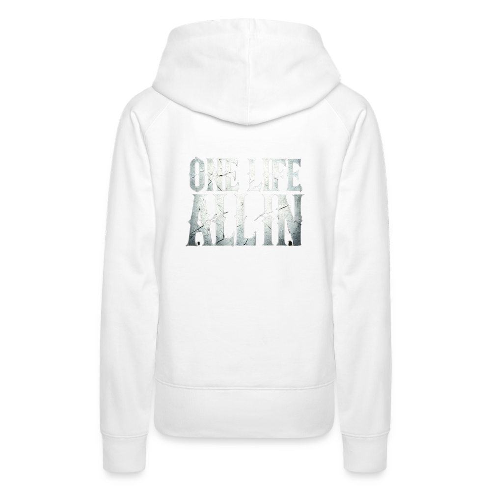 Women Hoodie One Life All In - Weiß