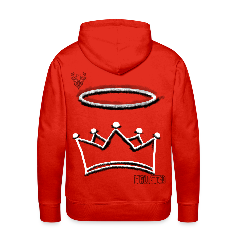 Man Hoodie Cown and Ring Dark - Rot