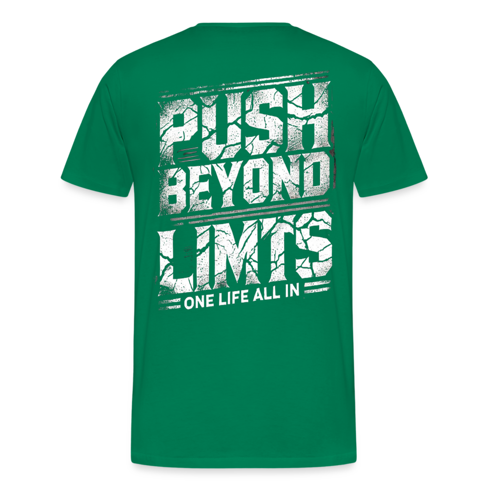Men T-Shirt Push Beyond Limits - Kelly Green