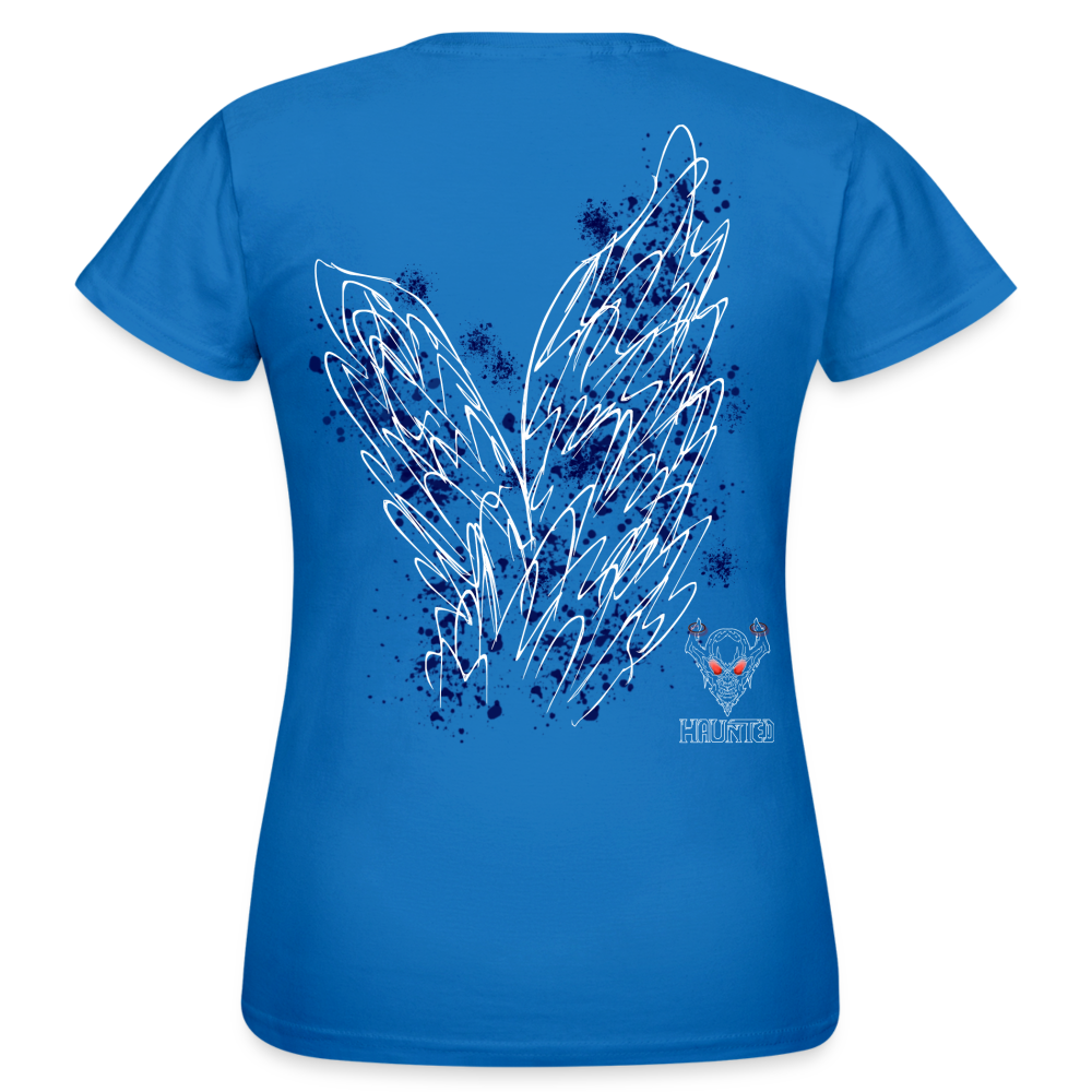 Women T-Shirt Dark Blue Wings - Royalblau