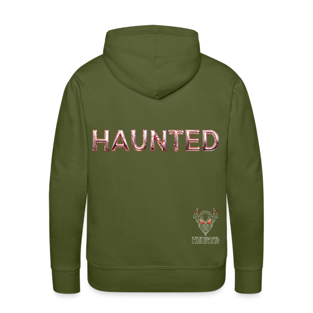 Men Hoodie Rose Gold Radiance - Olivgrün