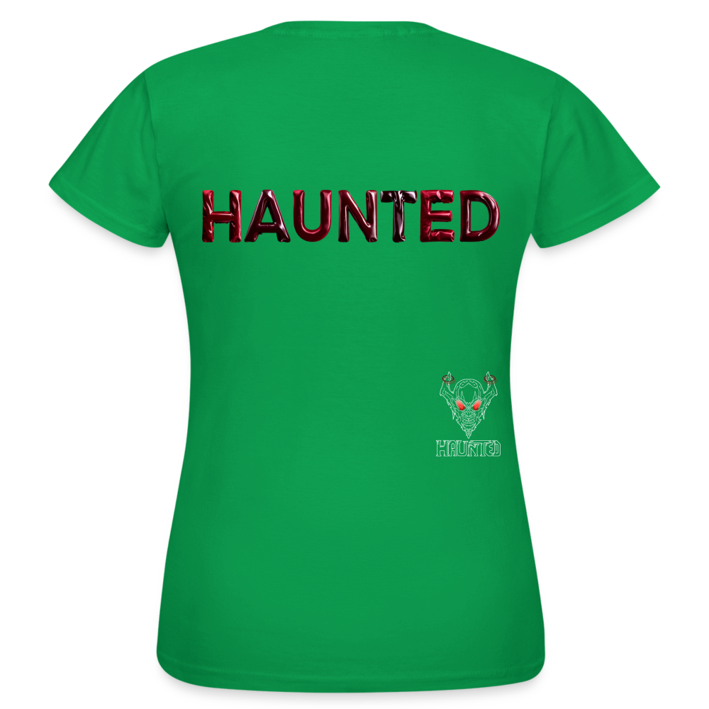 Women T-Shirt Crimson Velvet Glow - Kelly Green