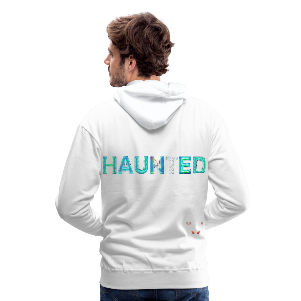 Men Hoodie Neon Surge Aura - Weiß