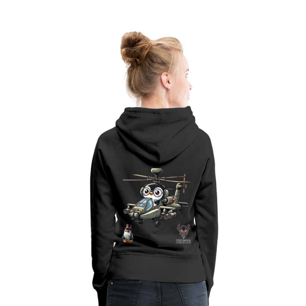 Women Hoodie KasPenguin in Apache - Schwarz