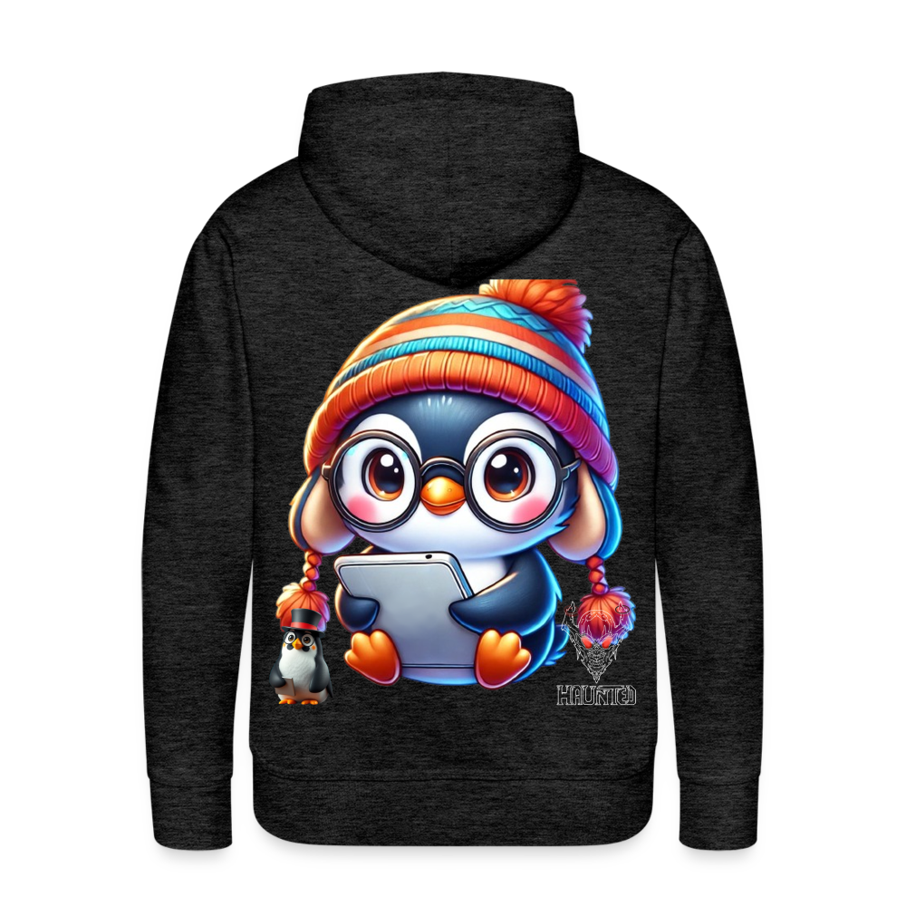 Men Hoodie KasPenguin with Pad - Anthrazit