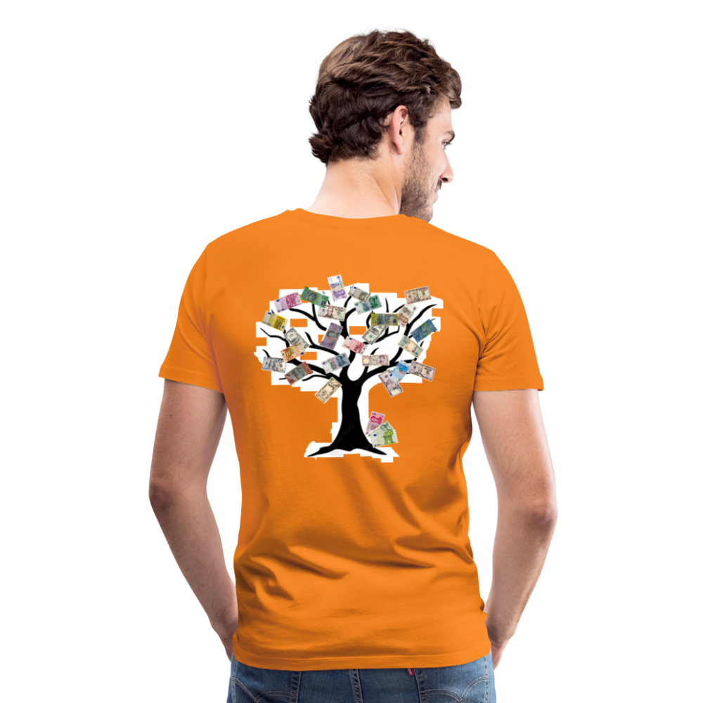 Men T-Shirt Money Tree - Orange