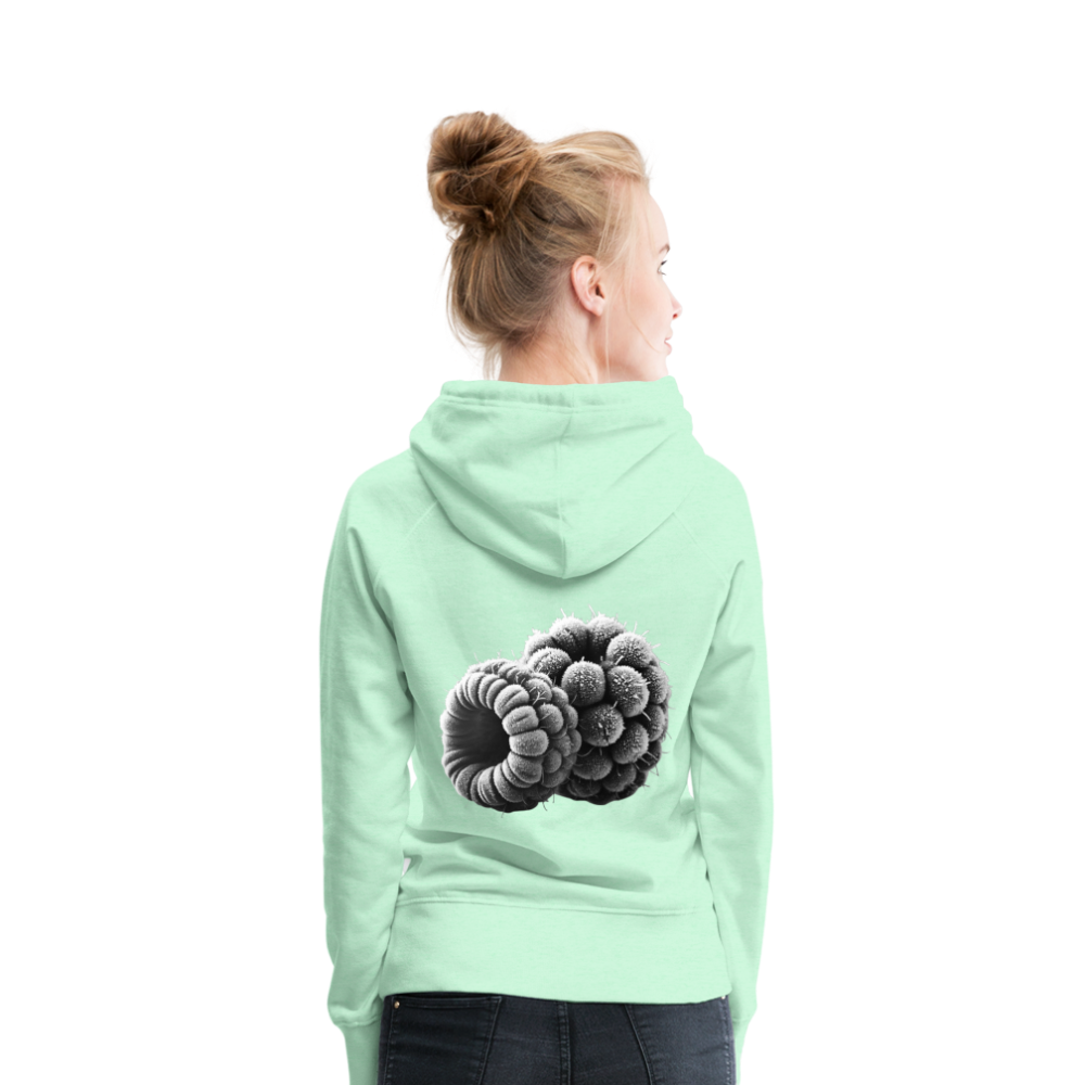 Women Hoodie Frozen Berries - helles Mintgrün