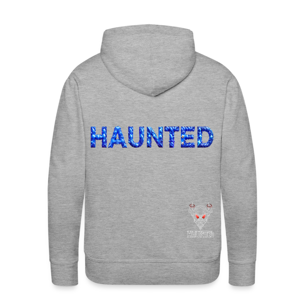 Men Hoodie Sapphire Night Glow - Grau meliert
