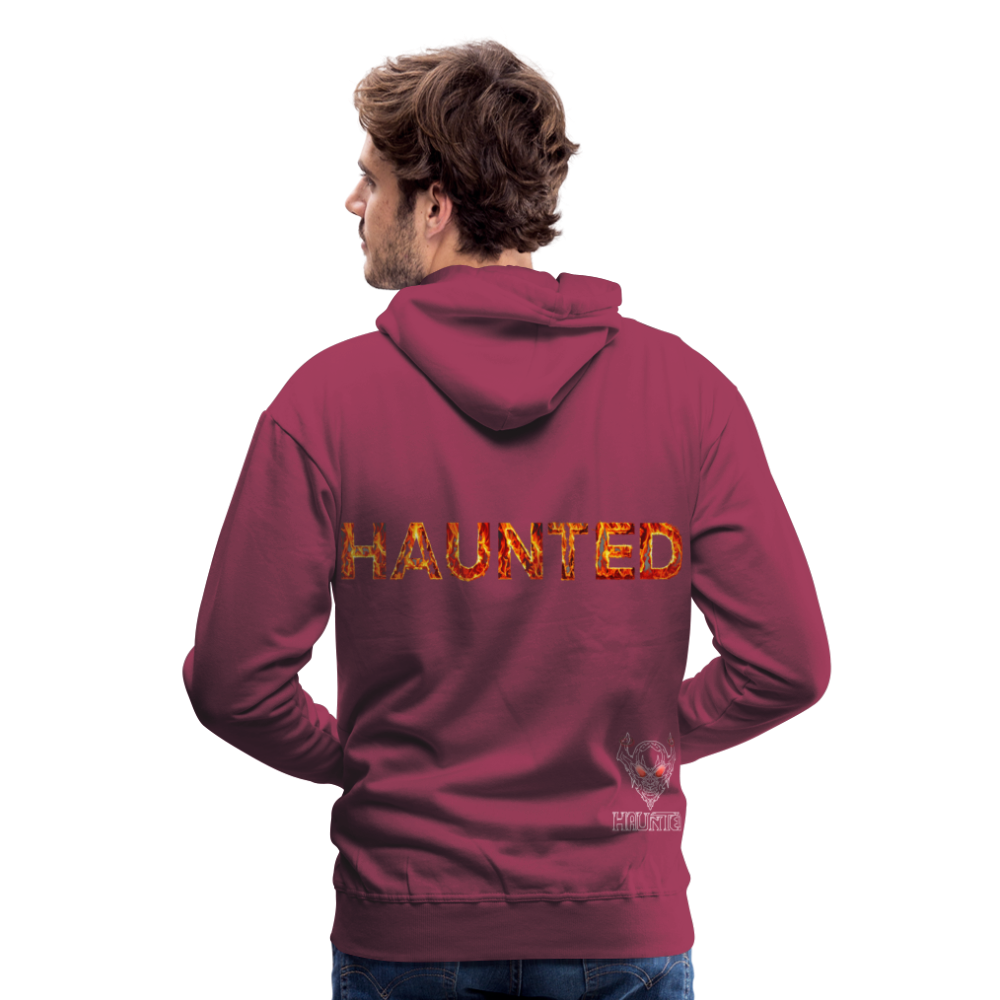 Men Hoodie Blazing Ember Fury - Bordeaux