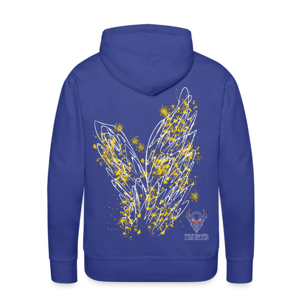 Men Hoodie Yellow Wings - Königsblau