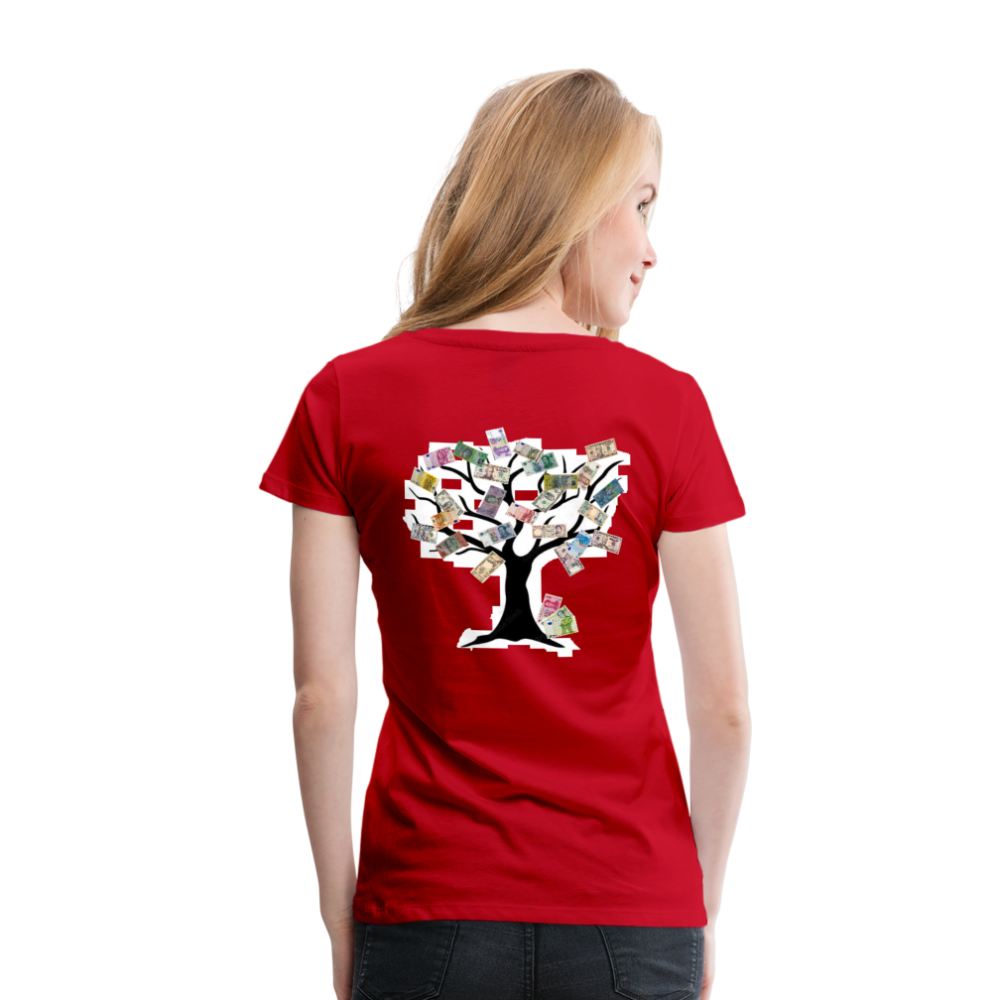 Women T-Shirt Money Tree - Rot
