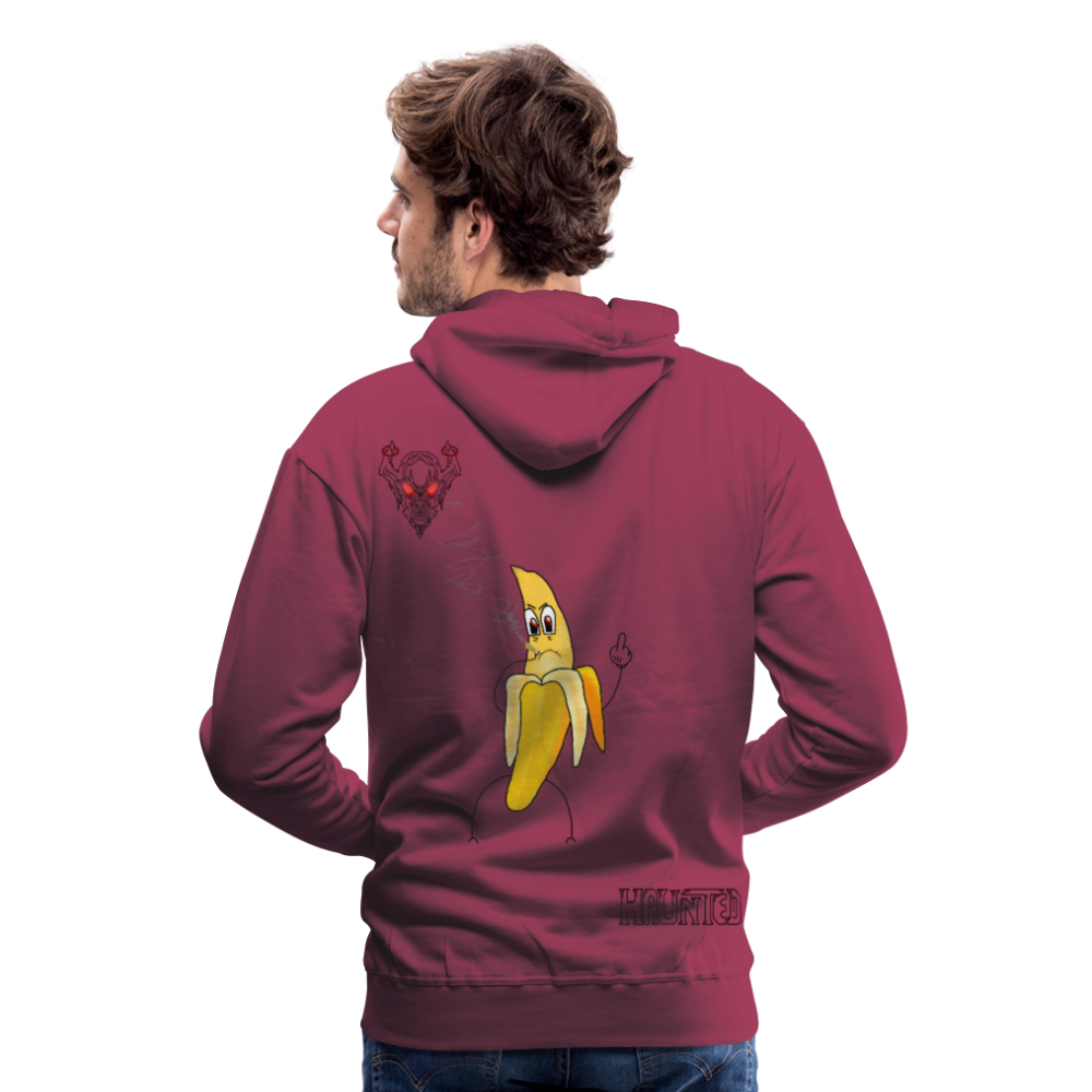Man Hoodie Pissed Bananna - Bordeaux