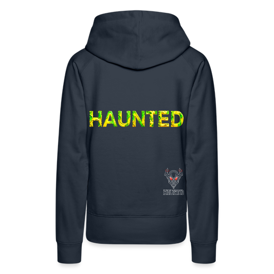 Women Hoodie Citrus Jungle Splash - Navy