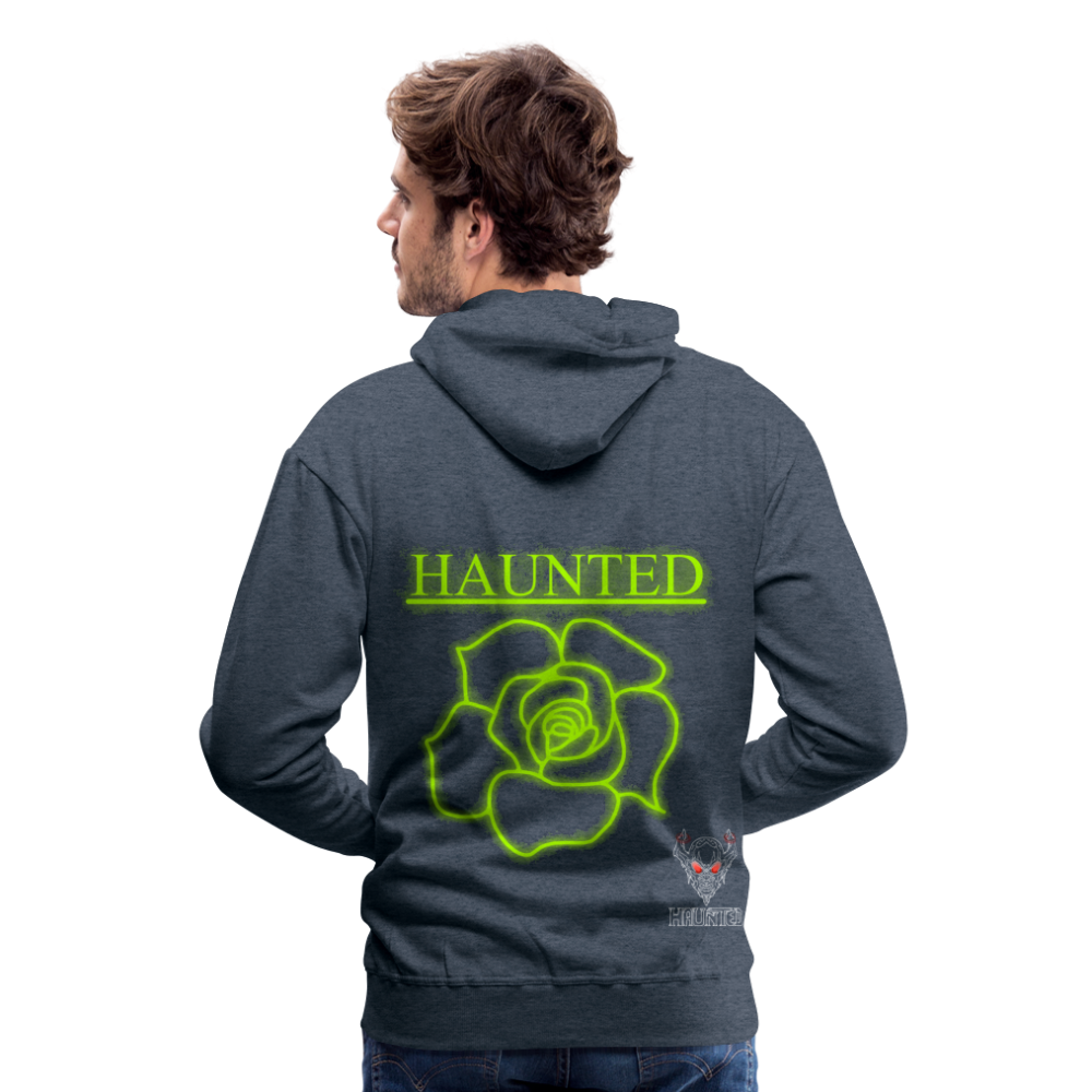 Men Hoodie Poison Neon Rose - Jeansblau