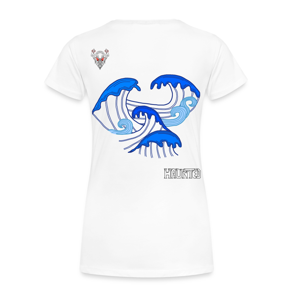 Woman T-Shirt Waves clean Dark - Weiß