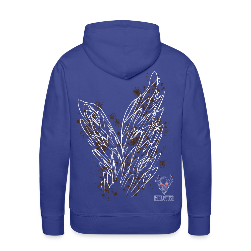 Men Hoodie Brown Wings - Königsblau