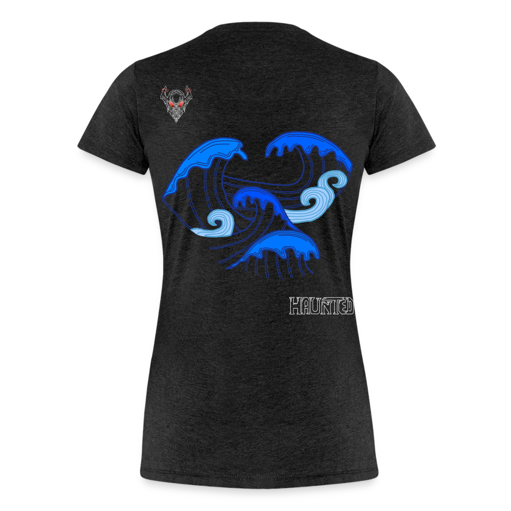 Woman T-Shirt Waves clean Light - Anthrazit