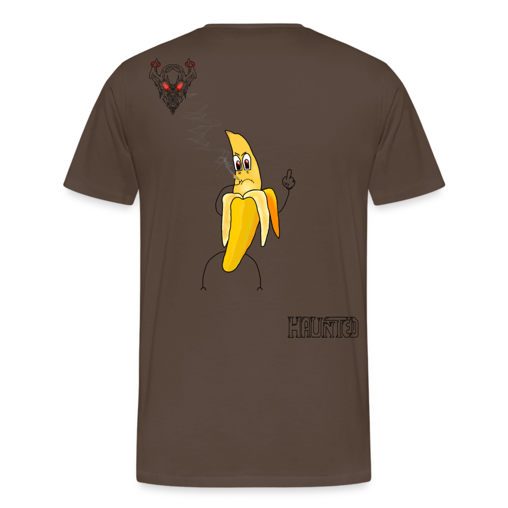 Man T-Shirt Pissed Bananna - Edelbraun