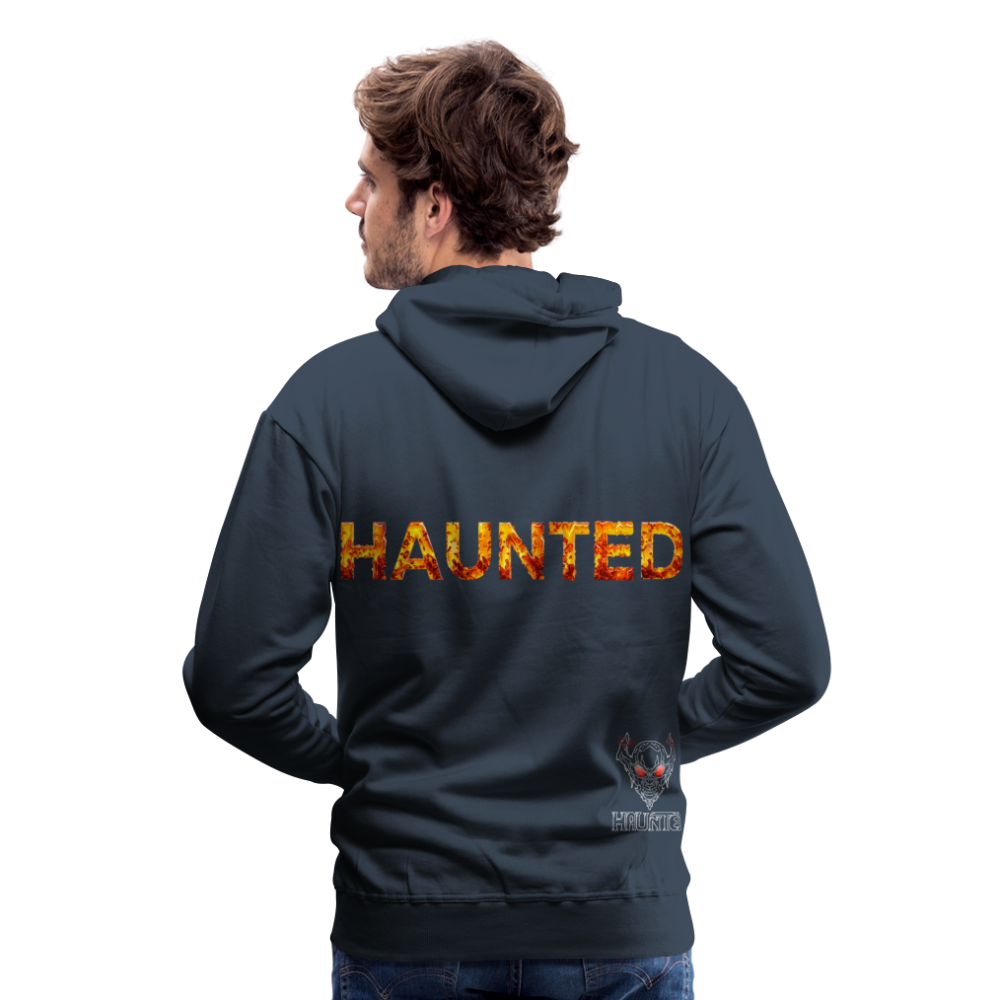 Men Hoodie Amber Flame Essence - Navy