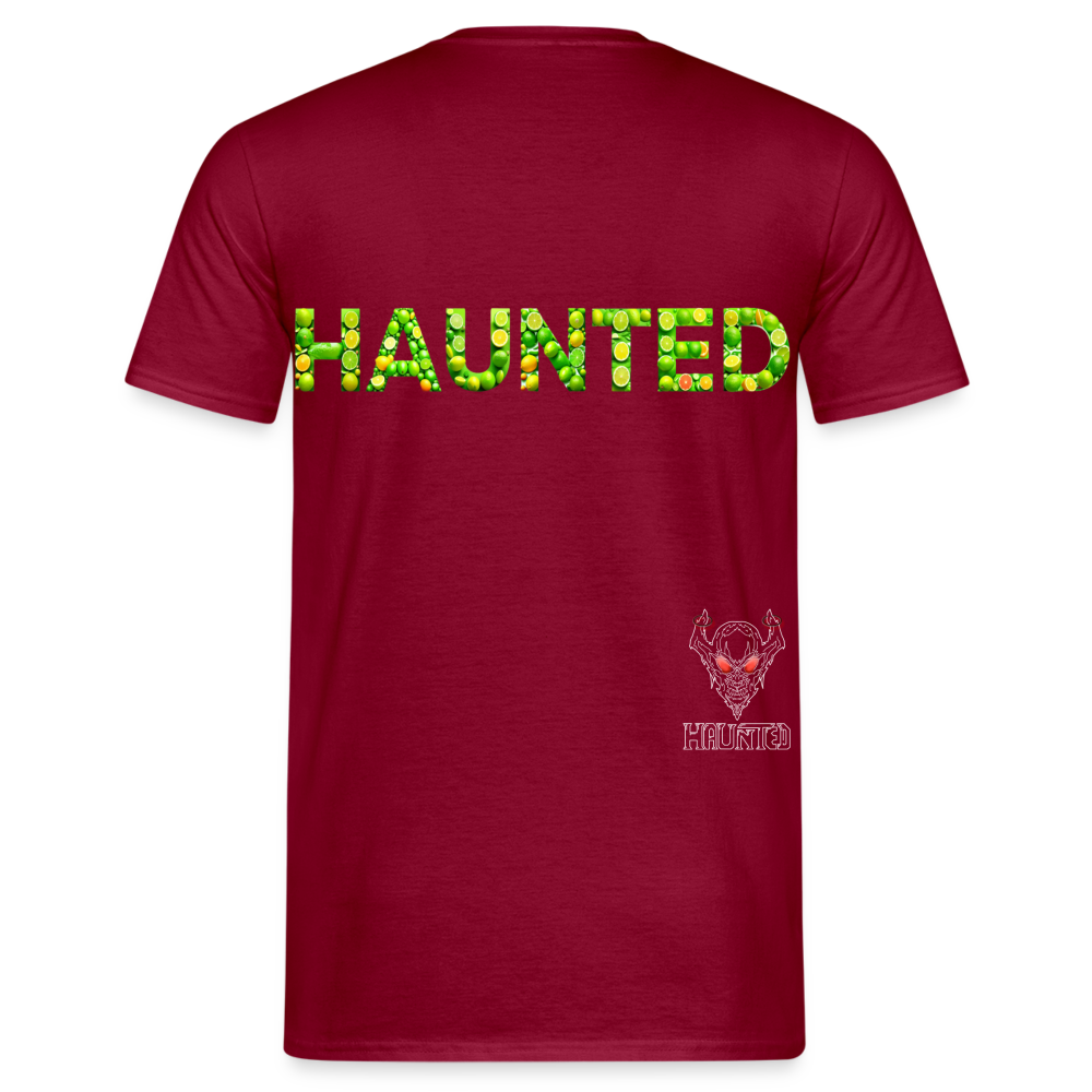 Männer T-Shirt Citrus Burst Splash - Ziegelrot