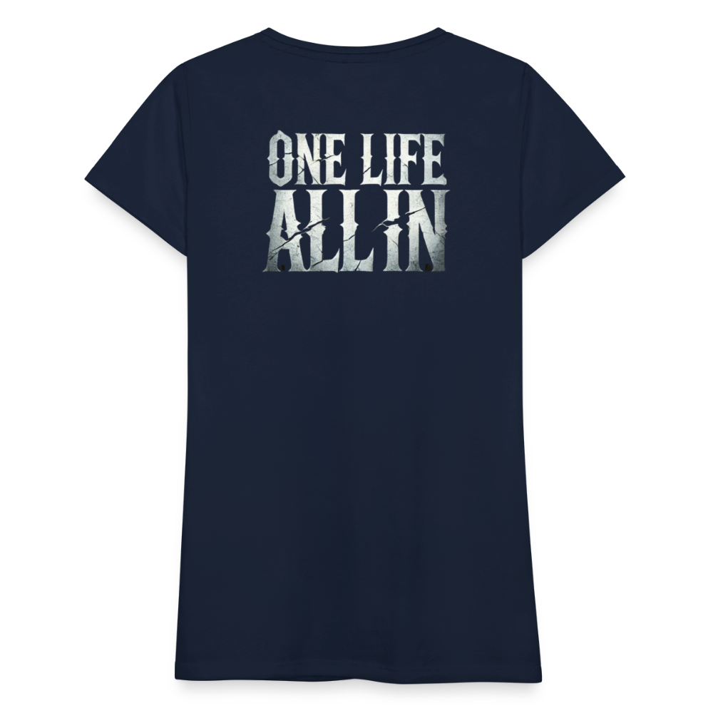 Women T-Shirt One Life All In - Navy