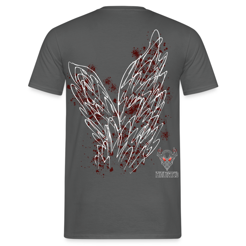 Men T-Shirt Dark Red Wings - Anthrazit