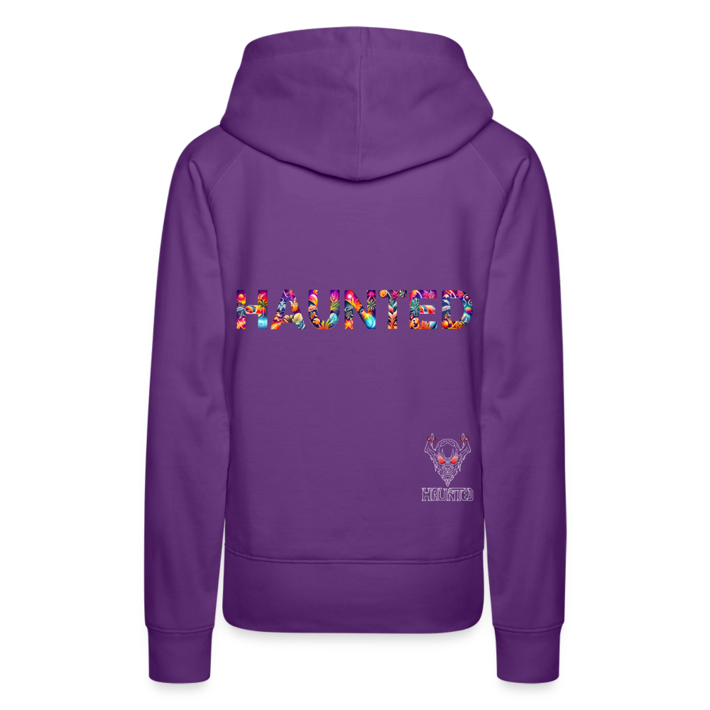 Women Hoodie Tropical Glow Essence - Purple
